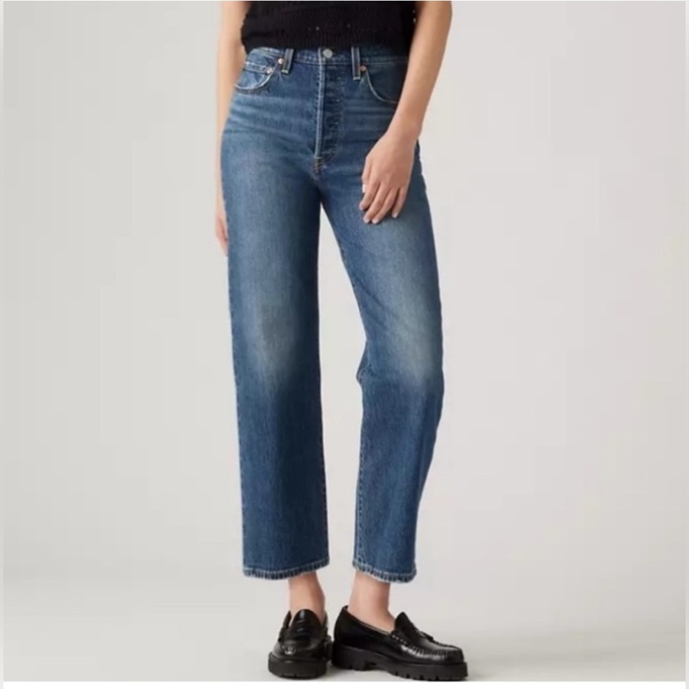 Levi’s Ribcage Ankle Straight jeans Dark Wash